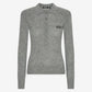 Wool Longleeve Polo Grey