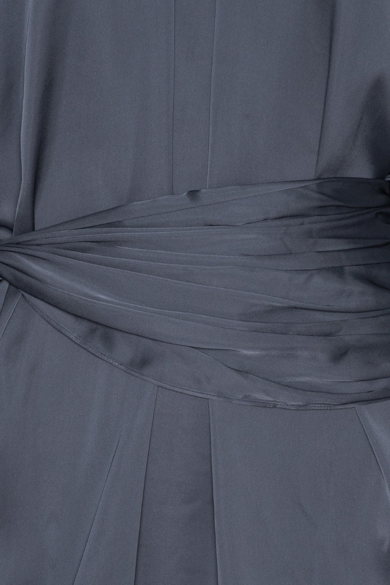 Satin Strap Tie Dress