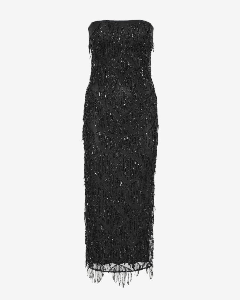Sequins Midi Tube Dress