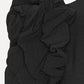 Crepe Puffy Midi Dress