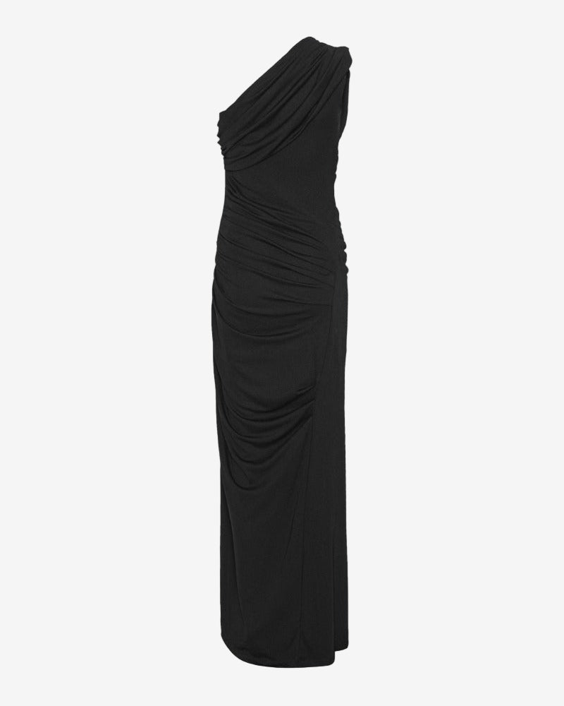 Draped One Shoulder Dress