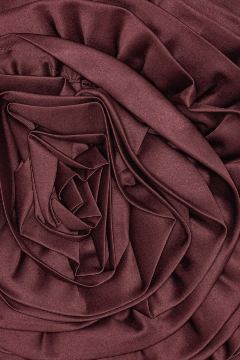 Satin Big Flower Skirt