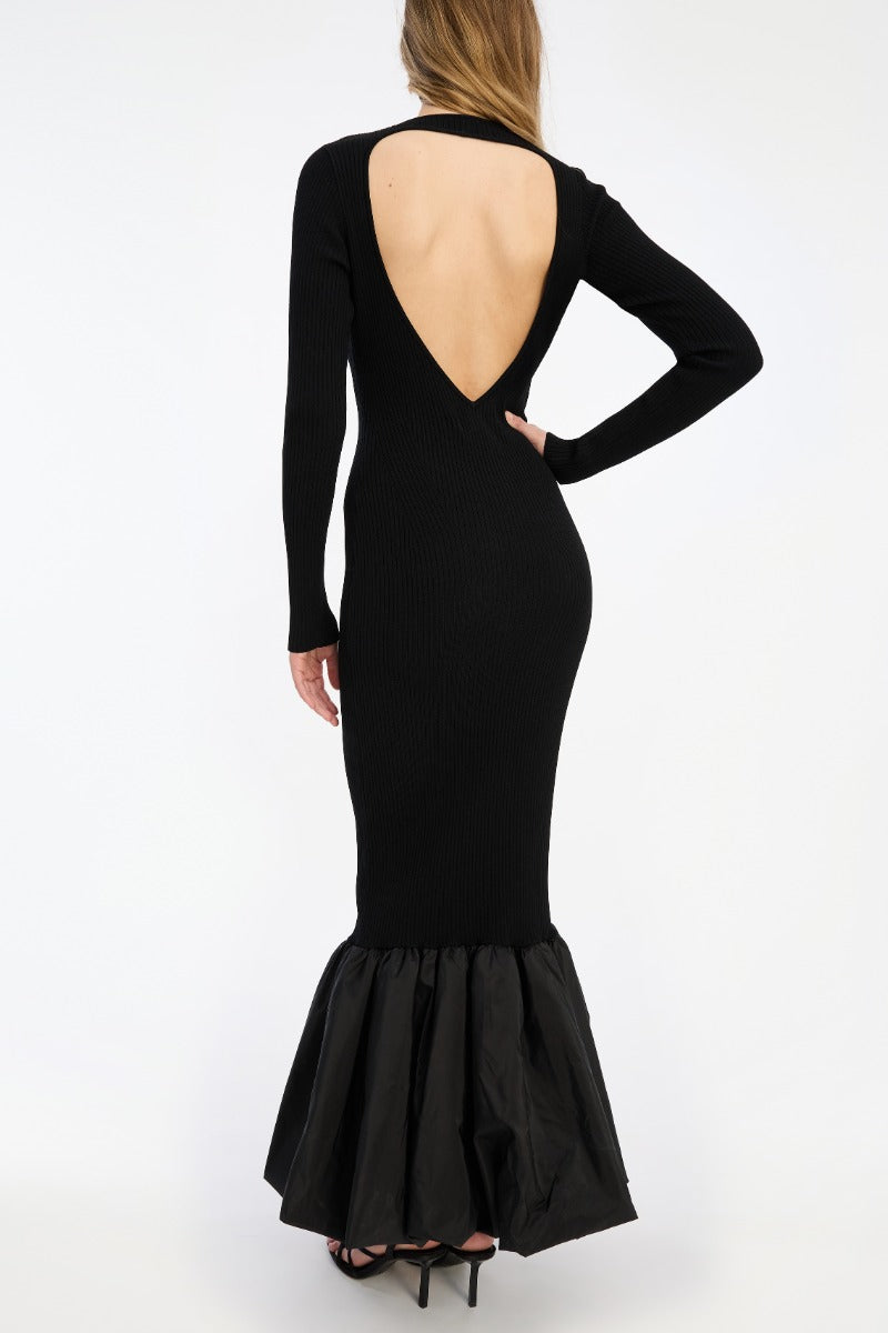 Knit Maxi Cutout Dress