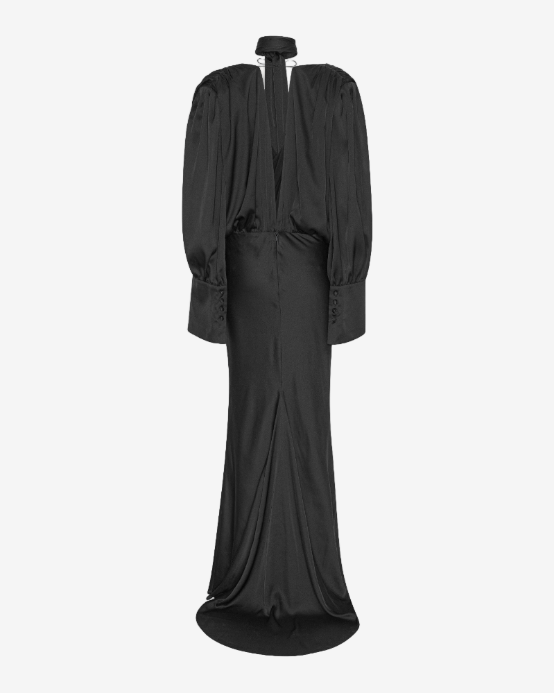 Crepe De Chine Maxi Dress
