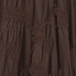 Flower Maxi Skirt Dark Brown