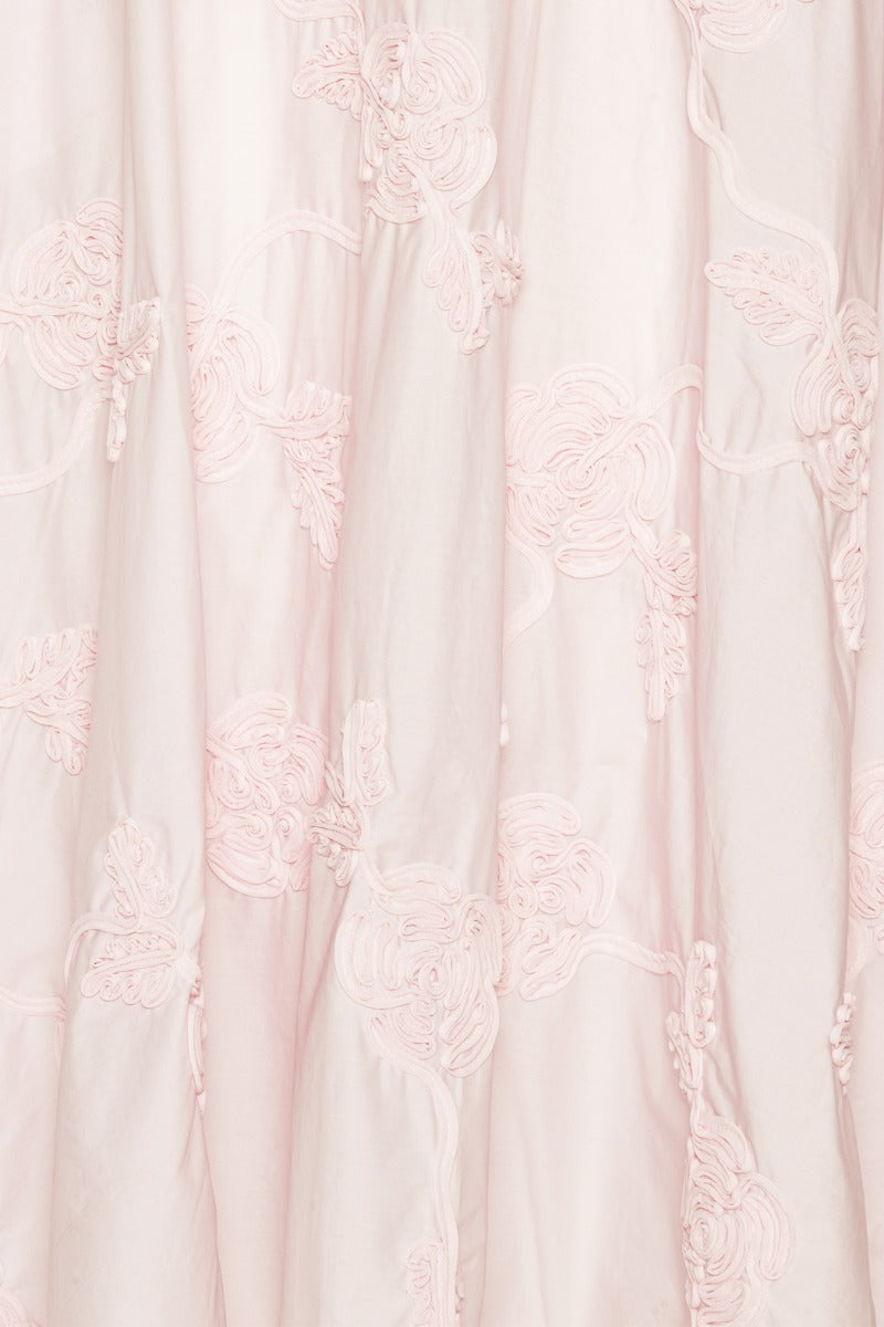 Flower Maxi Skirt Light Pink