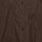 Flower Oversized Shirt Dark Brown