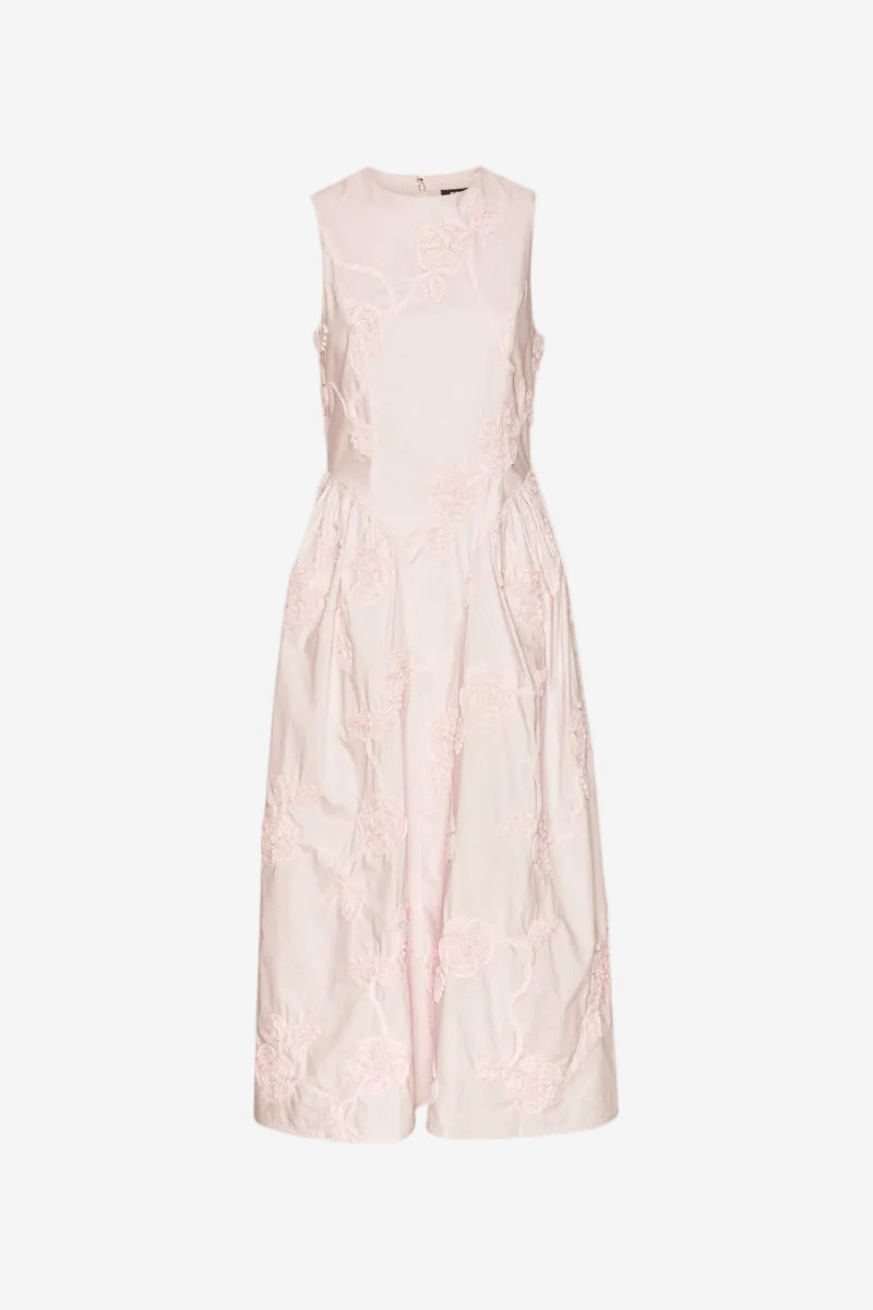Flower Midi Dress Light Pink