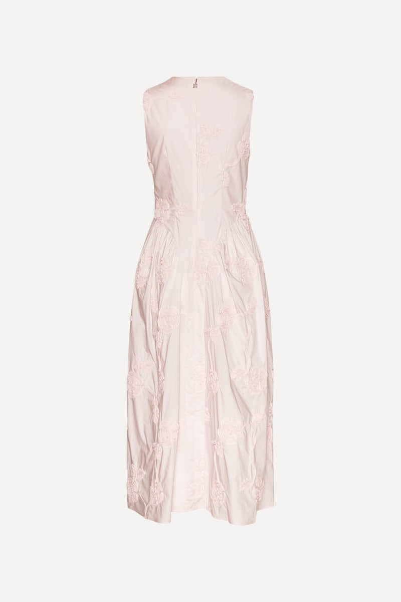 Flower Midi Dress Light Pink