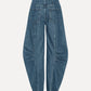 Denim Cargo Pants Medium Blue