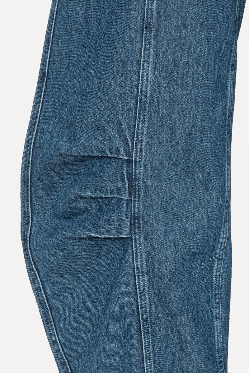 Denim Cargo Pants Medium Blue