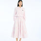 Flower Maxi Skirt Light Pink