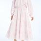 Flower Maxi Skirt Light Pink