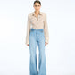 Flared highwaisted jeans