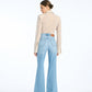 Flared highwaisted jeans