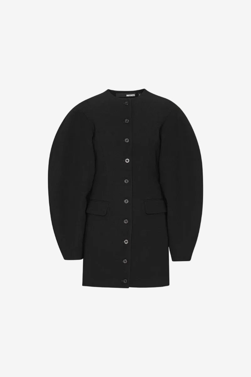 Tailored Mini Dress Black