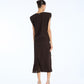 Boxy Top With Insert Dark Brown