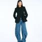 Denim Cargo Pants Medium Blue
