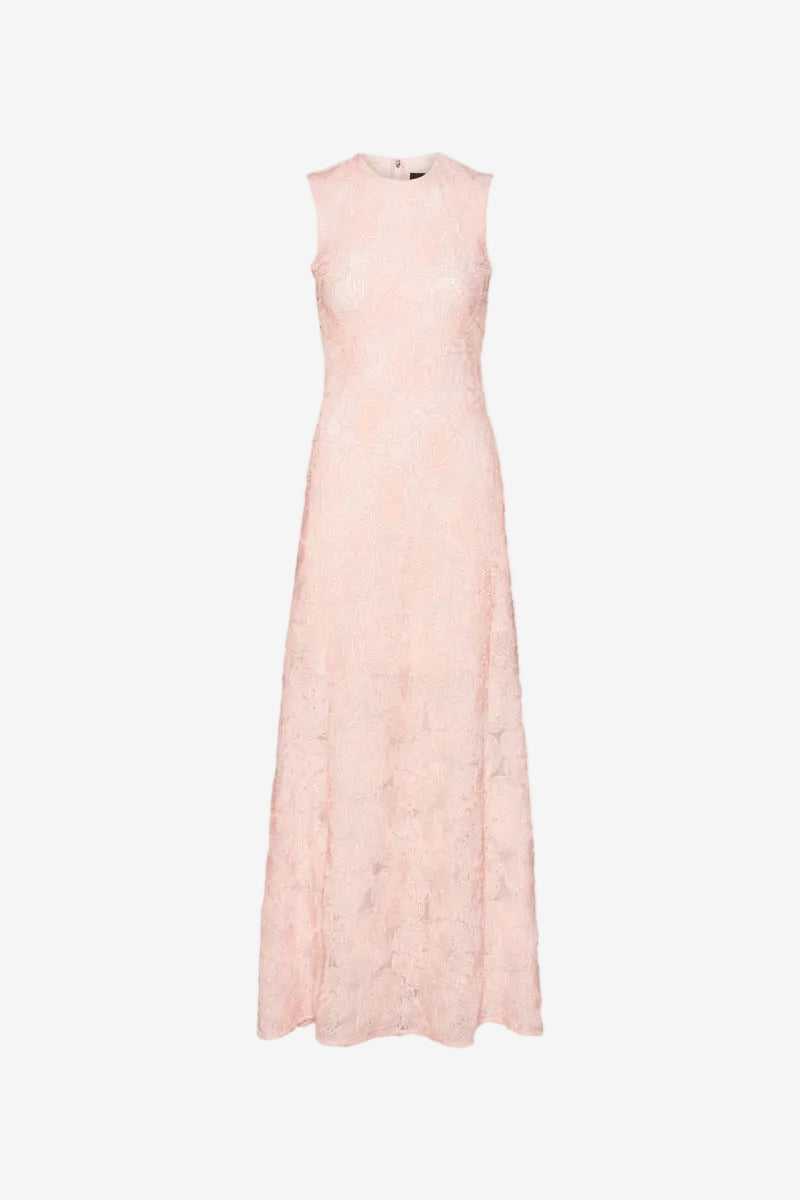 Mesh Maxi Dress Light Pink