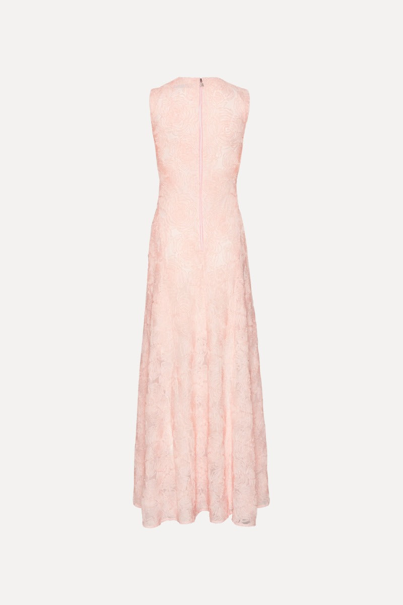 Mesh Maxi Dress Light Pink