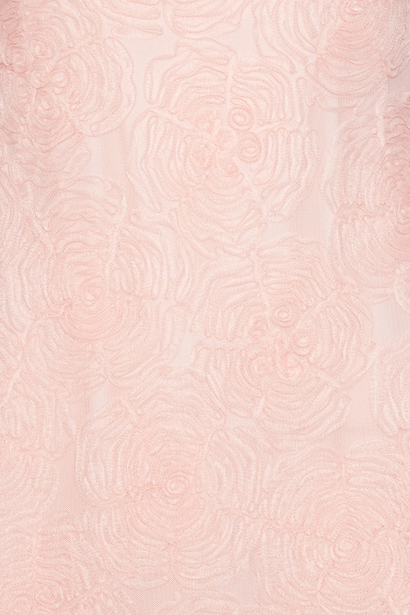Floral-motif mini dress