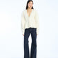 Cardigan W/ Peplum Crème