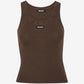 Basic Tank Top Dark Brown