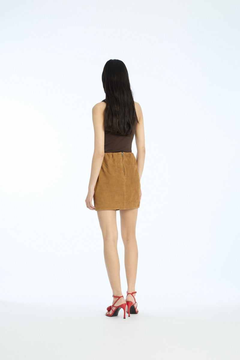 Basic Tank Top Dark Brown