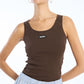 Basic Tank Top Dark Brown