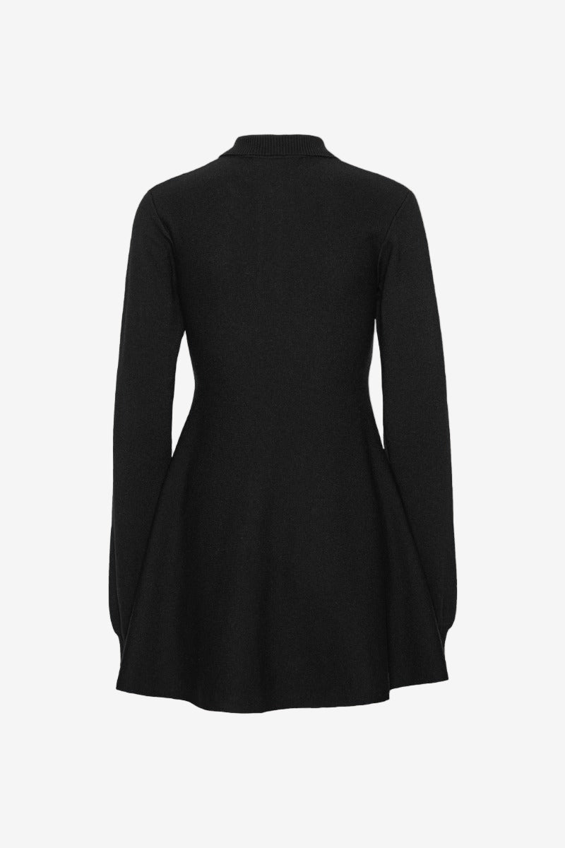 Slinky Knit Polo Dress
