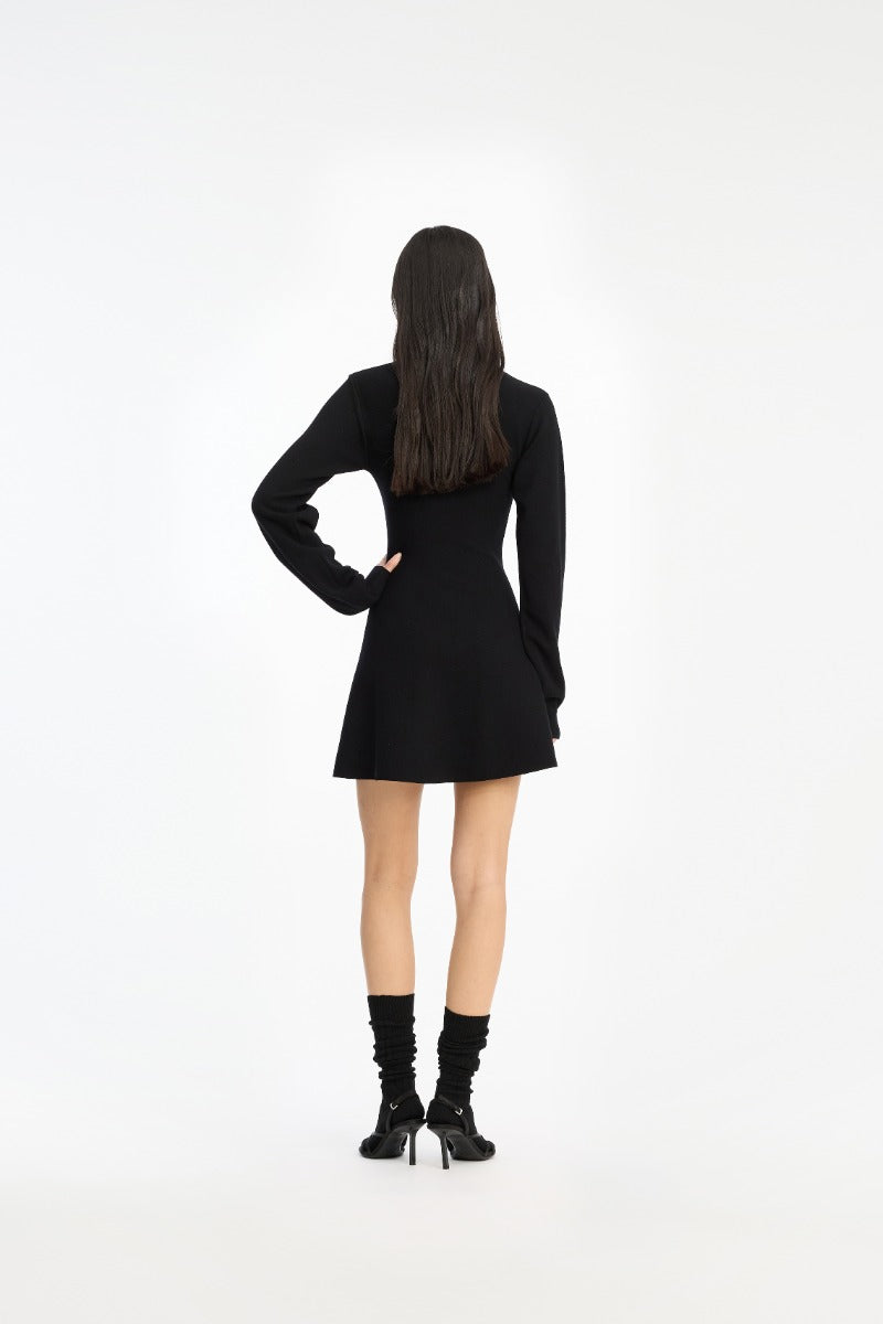 Slinky Knit Polo Dress