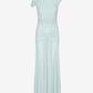 Maxi Asymmetric Dress Light Blue