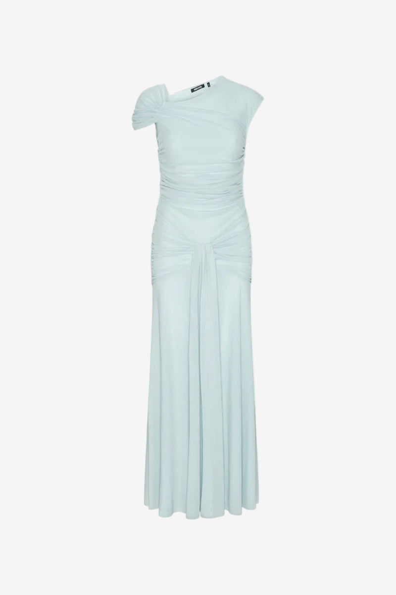 Maxi Asymmetric Dress Light Blue