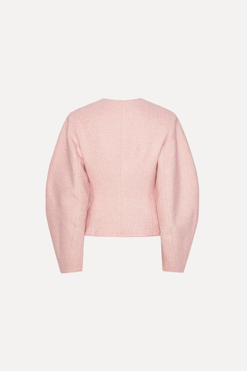 Cocoon Sleeved Jacket Pink