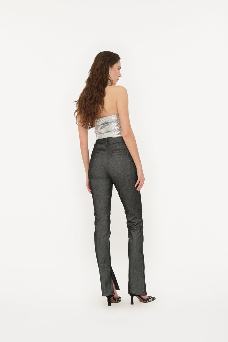Draped Braided Top Silver