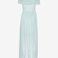 Off-shoulder Maxi Dress Light Blue