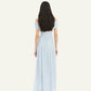Off-shoulder Maxi Dress Light Blue