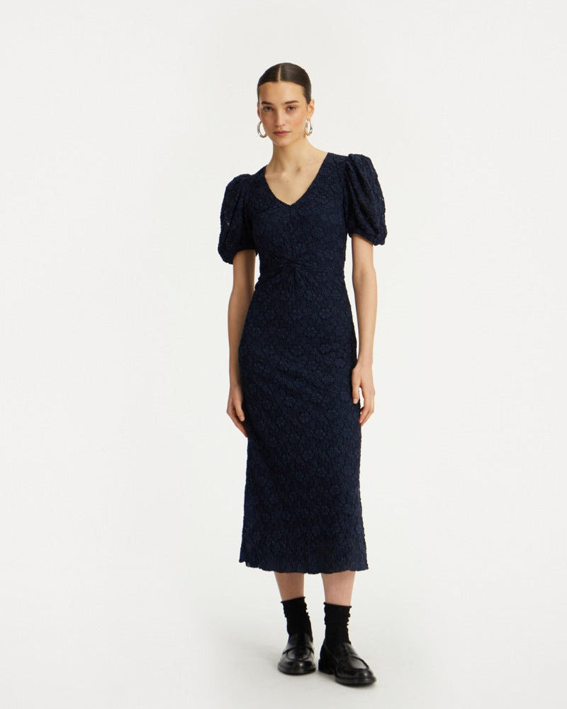Lace Puff Sleeve Dress