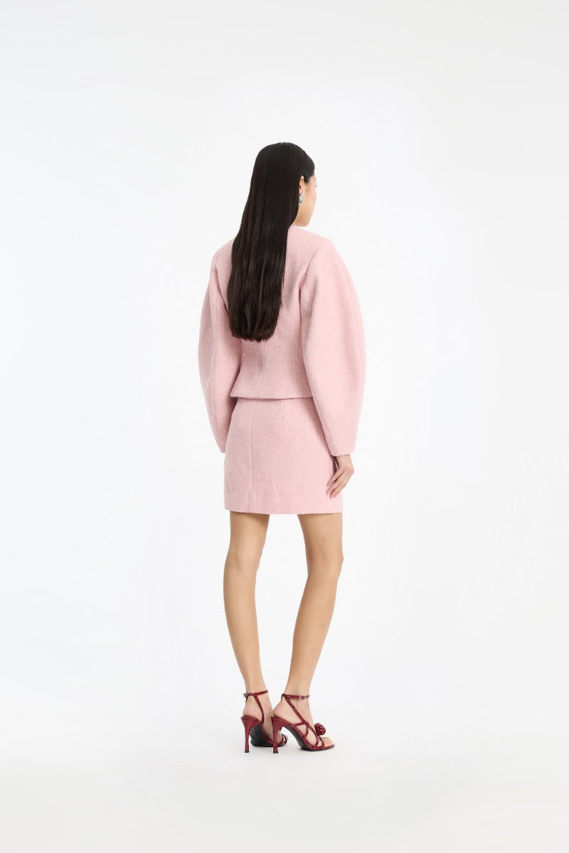 Cocoon Sleeved Jacket Pink