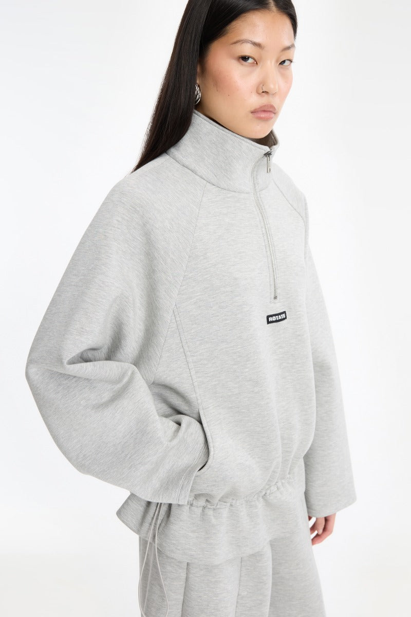 Scuba Half Zip Jacket Light Grey