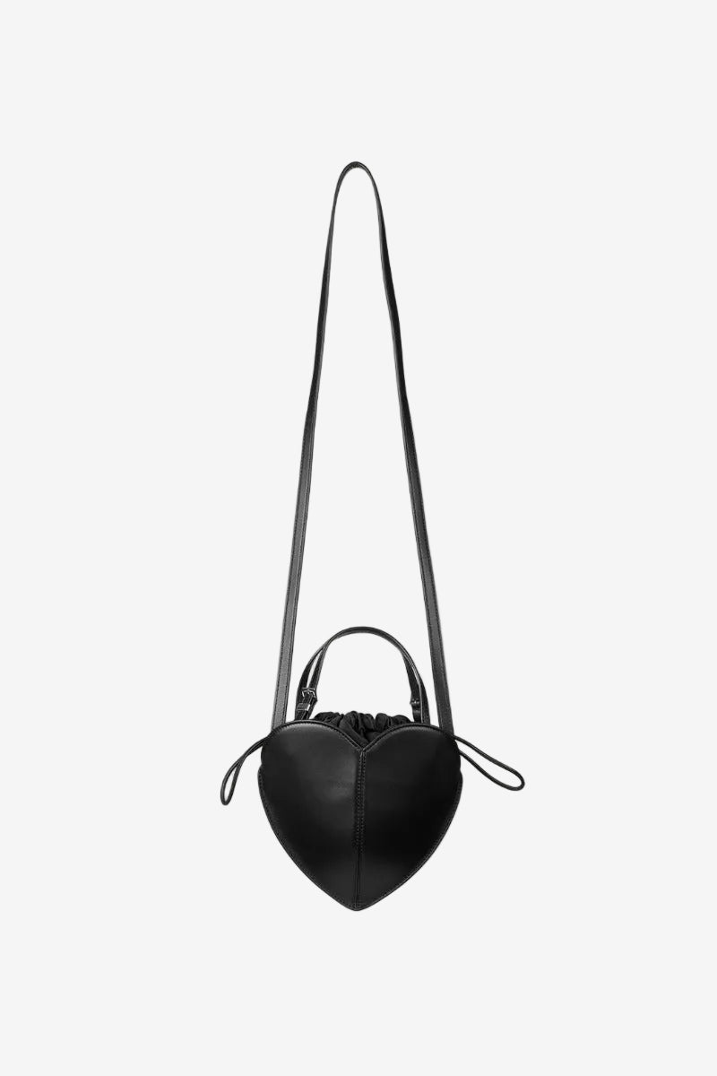 Heart leather bag