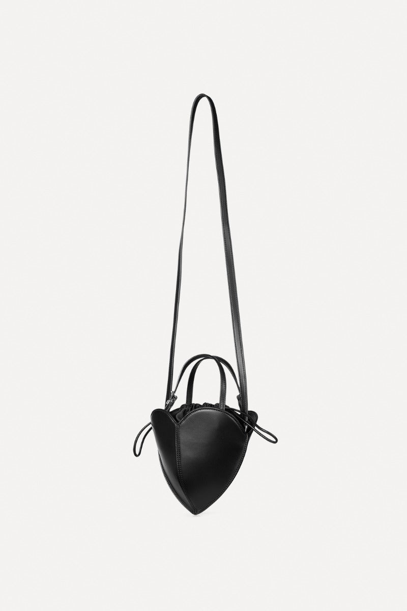 Heart leather bag