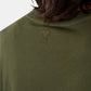 Green t-shirt with a small logo on a white background ami paris
