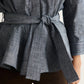 Jacquemus Belted Peplum Jacket